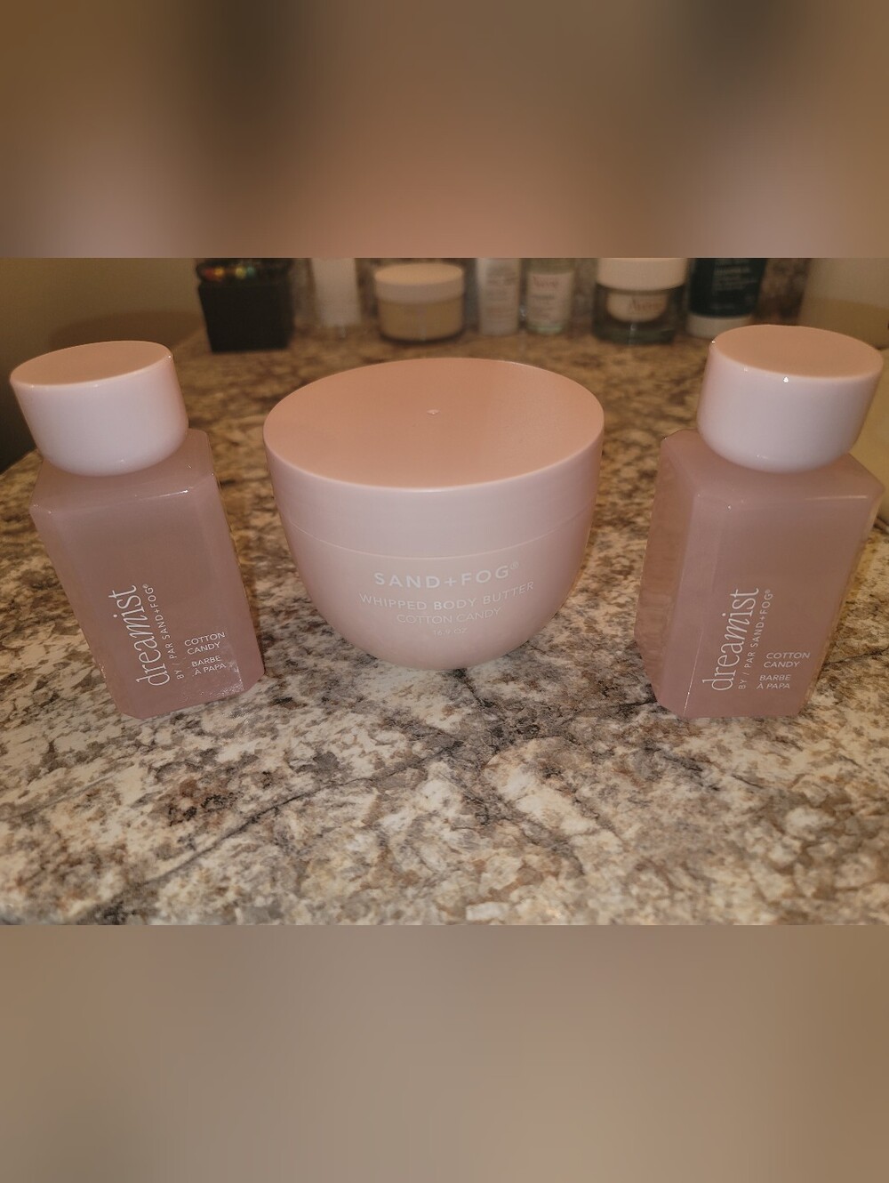 Sand + Fog & Dreamist Cotton Candy Pink Bath & Body Set